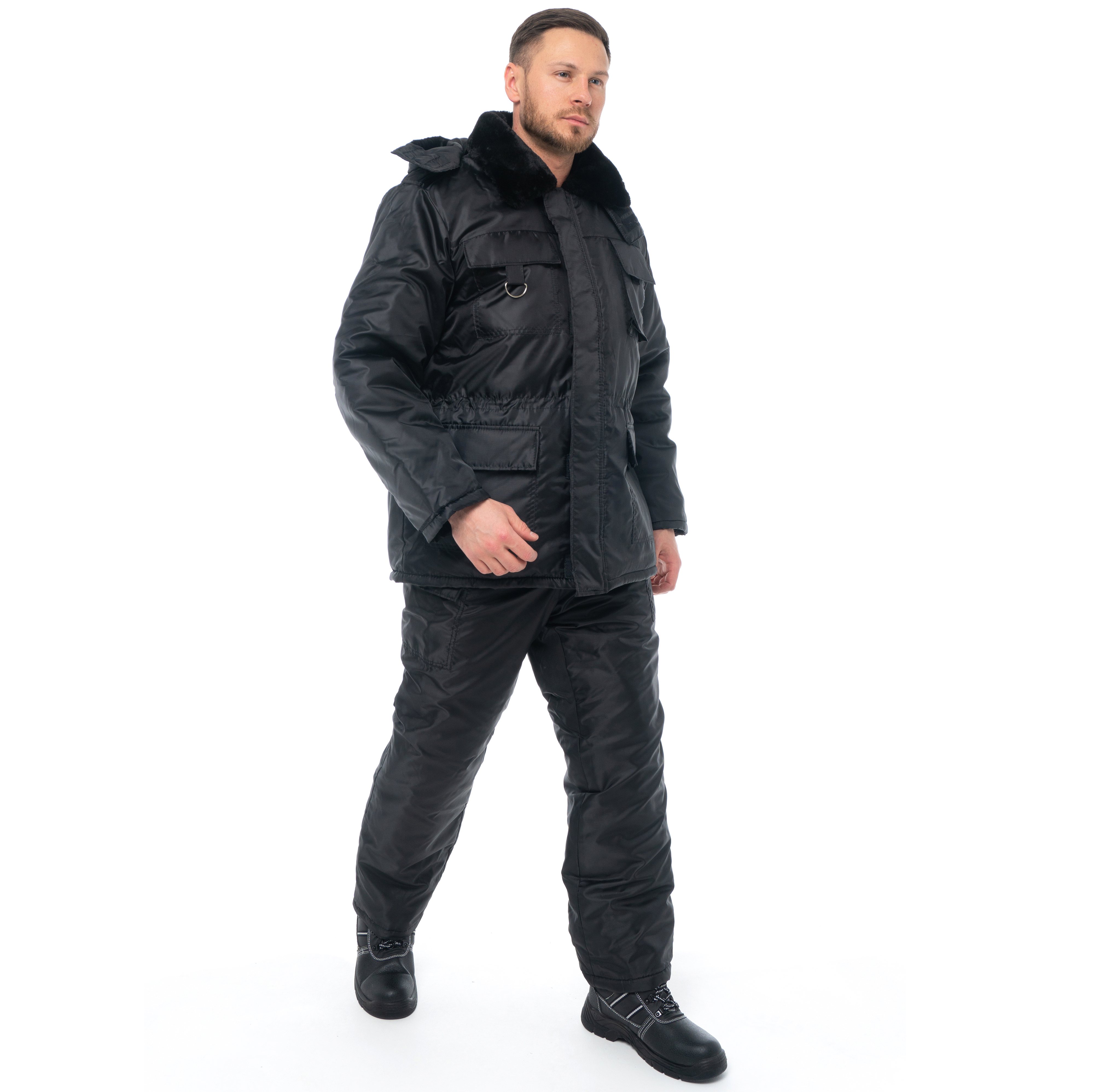 Костюм утепленный «ОХРАННИК» черный Костюм утепленный «ОХРАННИК» черный