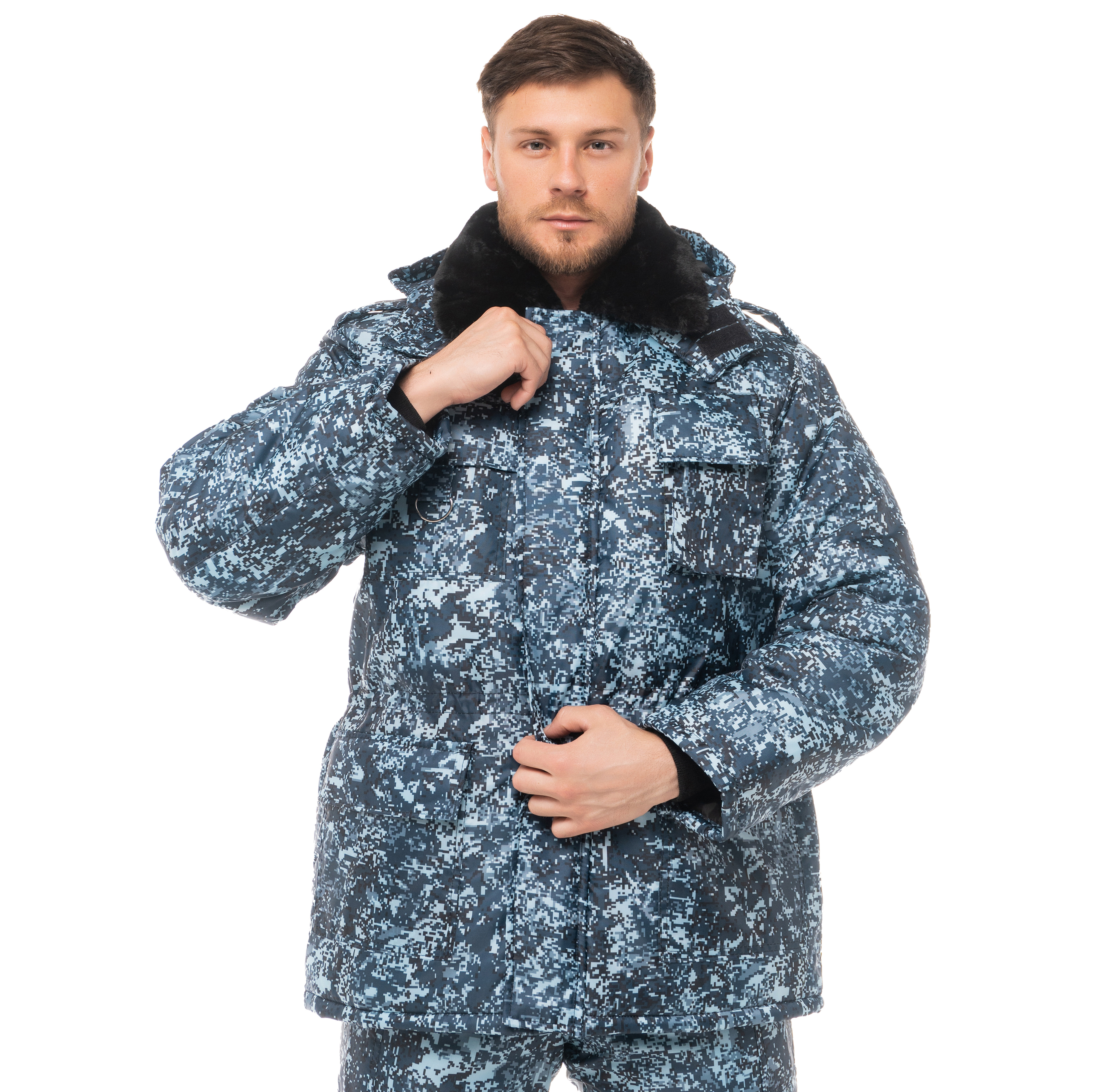 Костюм утепленный «ОХРАННИК» КМФ цифра Костюм утепленный «ОХРАННИК» КМФ цифра