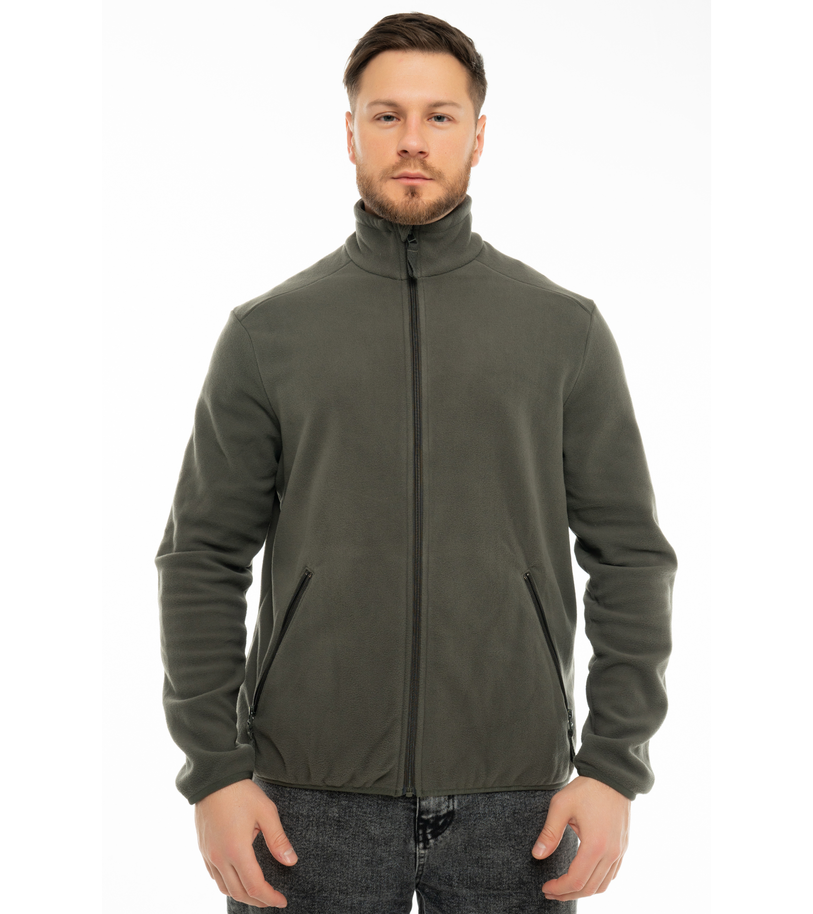 Куртка флисовая мужская арт. JF-01 хаки Куртка флисовая мужская арт. JF-01 хаки