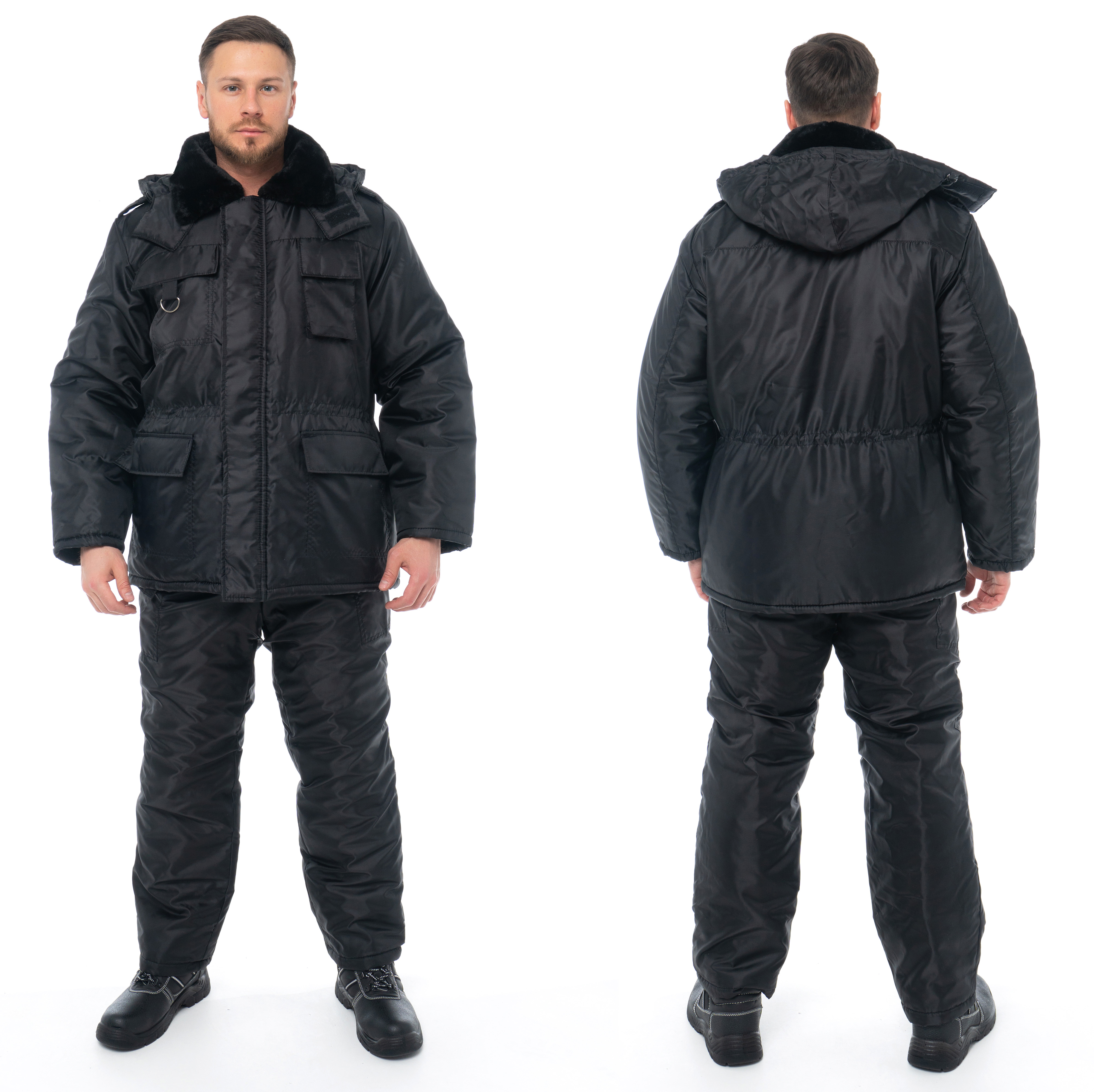 Костюм утепленный «ОХРАННИК» черный Костюм утепленный «ОХРАННИК» черный
