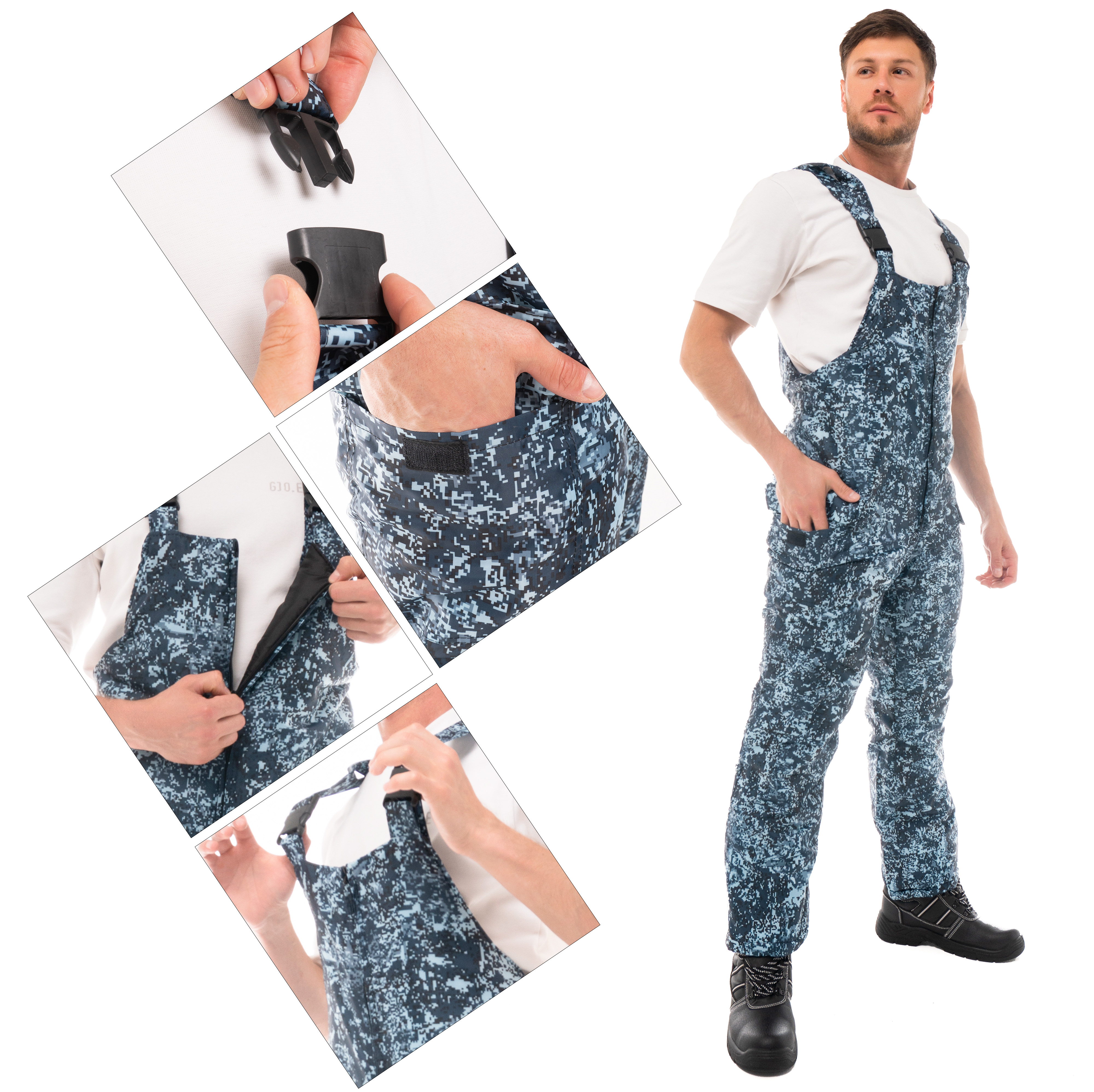 Костюм утепленный «ОХРАННИК» КМФ цифра Костюм утепленный «ОХРАННИК» КМФ цифра